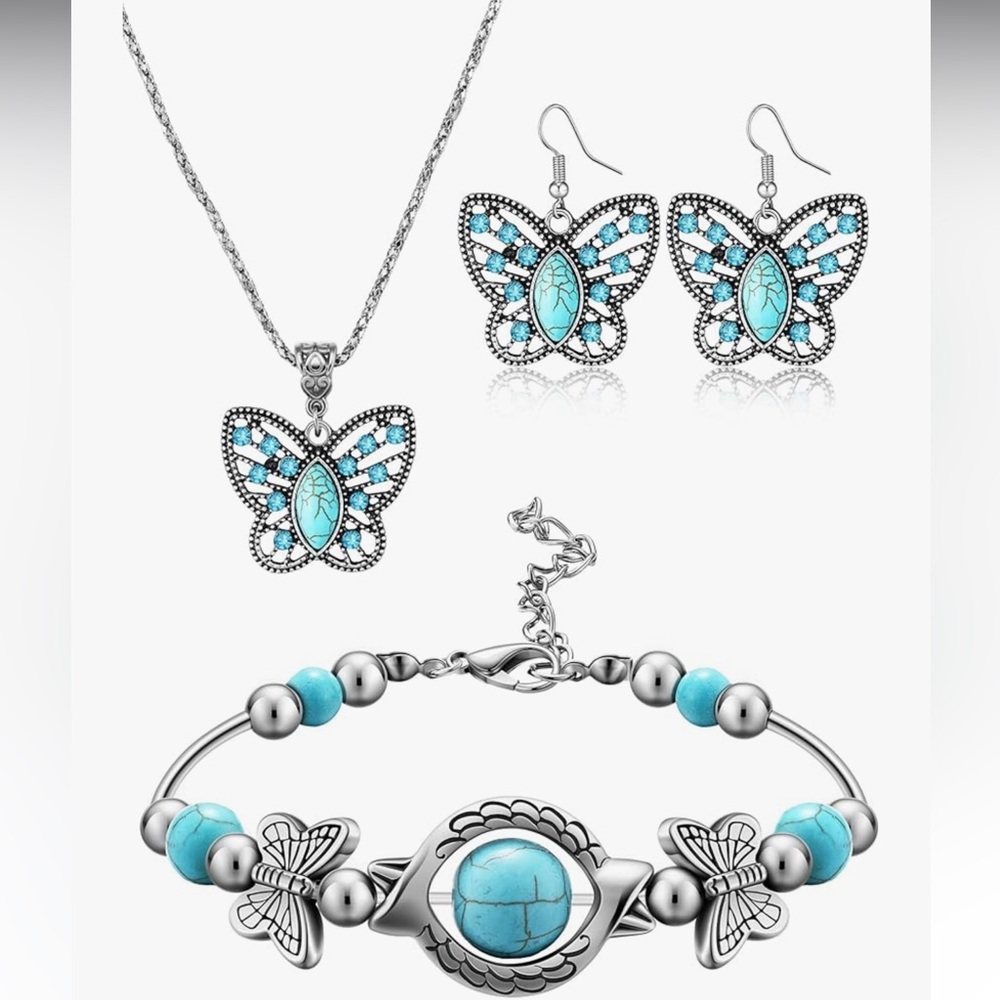 3 Pcs Western Jewelry for Women Bohemian Set